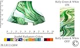 IMAGE OF Jezebel® Radiance® Small Lily Kelly Green and White Glass Pendant/Ceiling Fan Light Replacement Glass Shade, 1 5/8