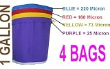 New 1 Gallon 4 Bag Herbal Extracts Bubble Hash Ice Bags Kit