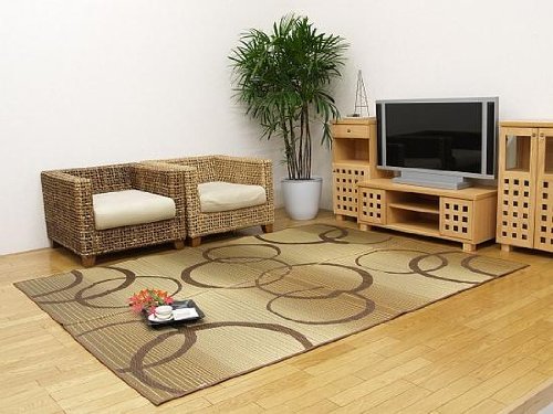 国産い草裏貼りラグカーペット 『DXマルコス』 サイズ：191x250cm カラー：ベージュ(#1701330)【送料無料】 