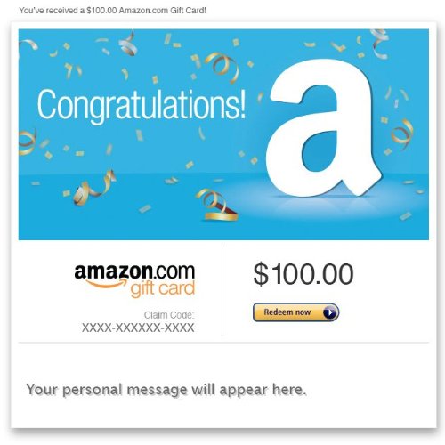 Amazon Gift Card Email Congratulations! Ranustlerrado