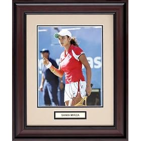 Sania Mirza Framed Autographed 8x10 Photograph