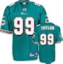 Jason Taylor Reebok NFL Aqua Premier Miami Dolphins Jersey