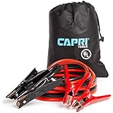 Capri Tools UL-Listed Booster Jumper Cables, 4 AWG, 20 ft long