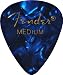 Fender 351 Premium Celluloid Guitar Picks, 12 Pack, Blue Moto, Medium