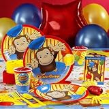 Party Supplies - Curious George Party Supplies - Deluxe Pack