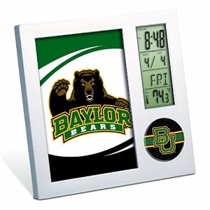 NCAA Baylor Bears Digital Desk Clock