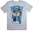 Mighty Fine Transformers Distressed Optimus Prime Heather Gray T-shirt Tee