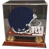 Caseworks New York Giants Wood Finished Acrylic Mini Helmet Display Case