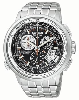 Citizen #BY0006-50E Men's Eco Drive Chronograph Alarm Atomic Watch