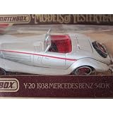 1938 Mercedes Benz 540K (white) Matchbox Model of Yesteryear Y-20-a Issued 1981 