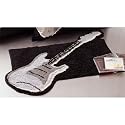 Guitar Shaped Black Rug Bath MAT Room Music Decor