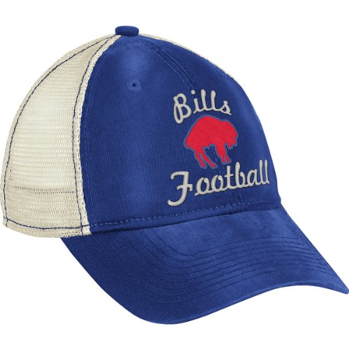NFL Women's Fan Gear Classic Slouch Mesh Back Hat - EQ60W (Buffalo Bills, One Size Fits All)