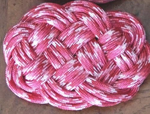 Hand-Tied Ocean Plait Hair Barrette -- Pink