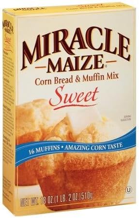 Miracle Maize Sweet Corn Bread & Muffin Mix, 18 Ounce
