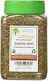 Indus Organic Cumin Seeds Whole (Jeera) 8 Oz Jar, Freshly Packed
