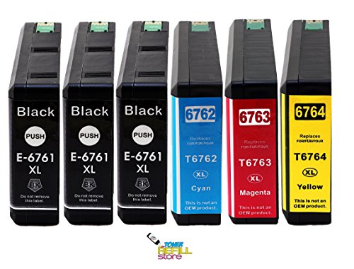 6PK T676 XL T676XL120 T676XL220 T676XL320 T676XL420 Ink for Epson WorkForce Pro WP-4020 WP-4530 WP-4540 WP-4010 WP-4023