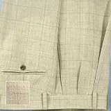 Pleated Performance Linen Suit Trouser