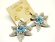 Turquoise Beads Western Style Flower Earrings