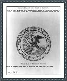 Historic Print (XL): [Third seal of the State of Illinois; in use since Oct. 26, 1868]