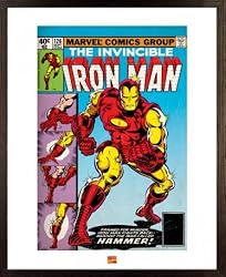 Iron Man - Framed Comic Poster / Art Print (Size: 16" x 20")