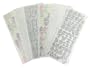 DCWV CP-003-00092 624-Piece Stitch Alphabet Rub-On Kit