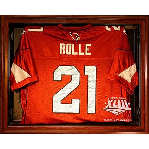Caseworks Arizona Cardinals Super Bowl XLIII Brown Removable Face Jersey Display Case
