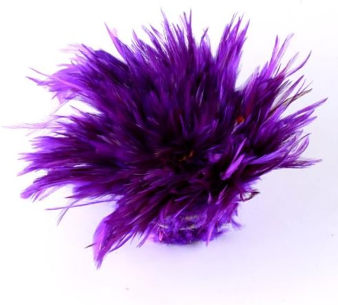 Ostart 50pcs Purple Rooster Feathers 7-10cm 3-4" for Craft Wedding Lots