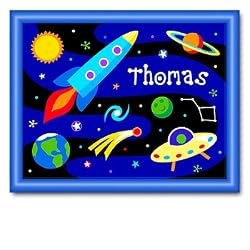 Out Of This World Large Blue Personalized Print