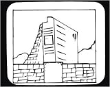 Decorated Mouse Pad with "black and white", Caribbean, construction, structure, Cuba, building