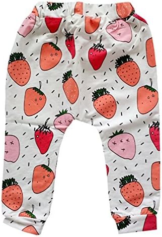 Intrans Baby Cartoon Geometry Trousers Infant Boys Girls Designer Leggings Strawberry 12 Months