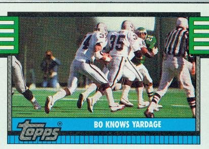 1990 Topps #522 Bo Jackson - Oakland Raiders (Team Leaders)(Football Cards)