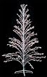6' White Lighted Christmas Twig Tree Outdoor Yard Art Decoration - Multi Lights