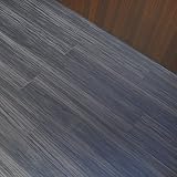 ハリー DIY 木目フロアタイル フローリング調 扱いやすいかんたん床材 ［ ダークオークウッド ］ 91cm x 15cm 7枚入