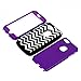 iPhone 6 Plus Case, OMIU(TM) [White Chevron Design] Bran-new Durable Silicone+PC Combo Cool Hybrid 3 Layers Bumper Shock-Absorption Slim Hard Back Case Cover Protector Fit For Apple iPhone 6 Plus(5.5)(Purple), Sent Screen Protector+Stylus+Cleaning Cloth