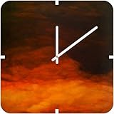 IMAGE OF Square Clock Abstract Sun (by DENY Designs)