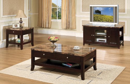 Casual Contemporary Mocha Storage Cocktail Table