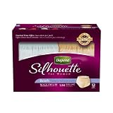 Depend Underwear Silhouette Maximum Absorbency for Women, Small/Medium, 12 Count (Pack of 4)