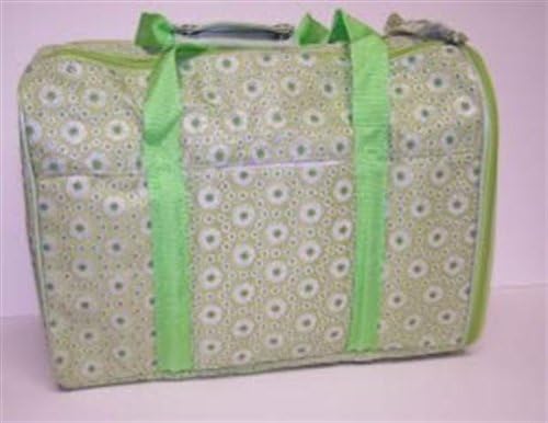 Puppy Luck CF-GR Dog Carrier Green Flower Print