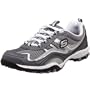 Skechers Women's Soulful Two Tone Sport Shoe,Charcoal/Silver,9 M US