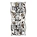 Adeco PF0530 9-Opening Decorative Bronze Iron Wall Hanging Collage Photo Frame, 4 by 6