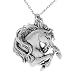 Sterling Silver Horse Head Necklace