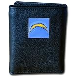 NFL San Diego Chargers Genuine Leather Tri-fold Wallet