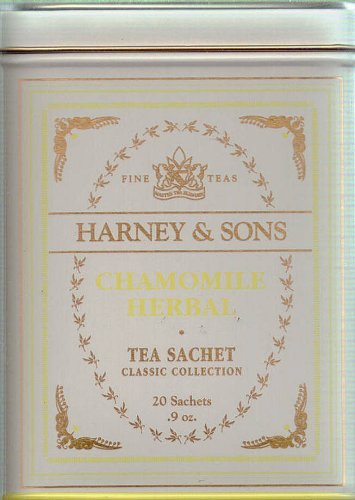 Harney & Sons Fine Teas, Chamomile Herbal Tin - 20ct Sachets by Harney and Sons