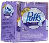 Puffs Ultra Soft & Strong Facial Tissues, To Go Pouch, 6 ct