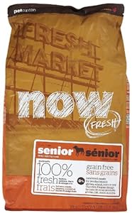 Now 152347 Fresh Grain Free Senior Dog Food, 12-Pound Bag