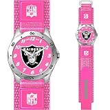 Oakland Raiders NFL Girls "Future Star Series" Watch (Pink)