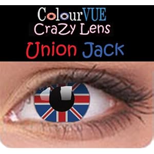 Lentilles de contact drapeau angleterre