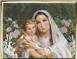 Madonna of the Lilies Framed Art, 8" x 10" - MADE IN ITALY