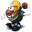 Green Bay Packers NFL Sports-Spuds Mr. Potato Head Toy