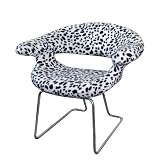Indoor Furnitures item: Walker Edison Ultra Soft Studio Chair, Dalmatian, Set of 2